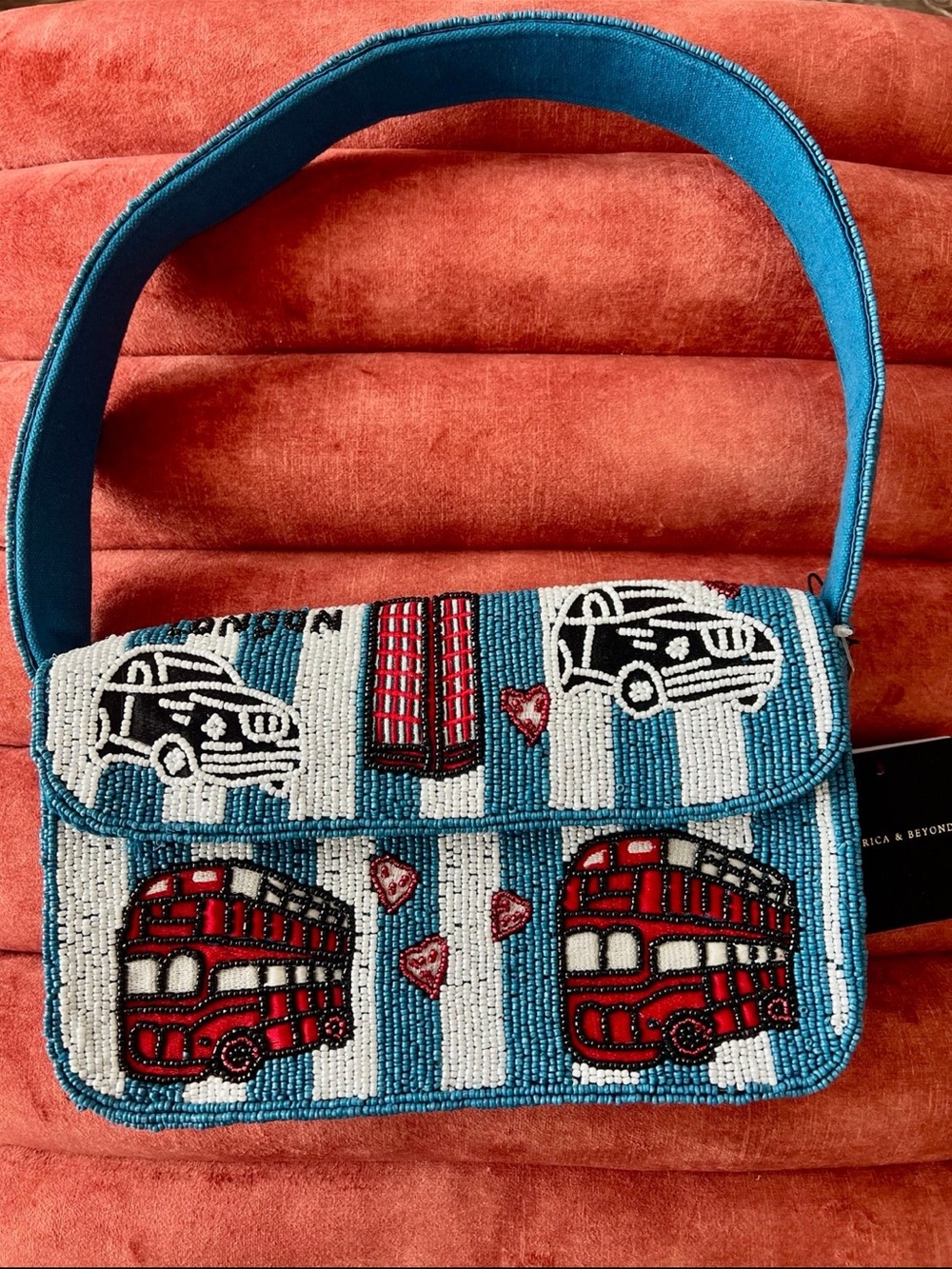NWT London is Calling Beaded Shoulder Bag